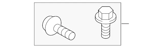 Floor Pan Splash Shield Bolt - Nissan (01121-A6041)