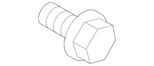 Fuel Door Screw - Driver's Side (LH) - Nissan (01431-00501)