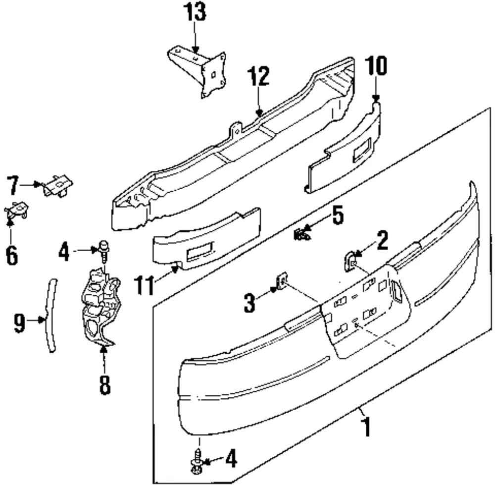 Bumper Cover Screw - Nissan (01461-00611)