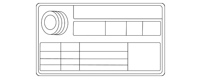 Tire Press Label - Kia (05203-L2850)