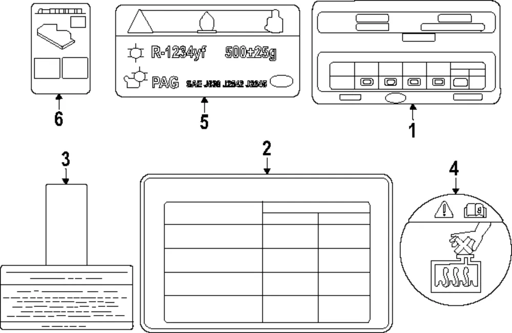 Tire Info Label - Kia (05203-XG200)