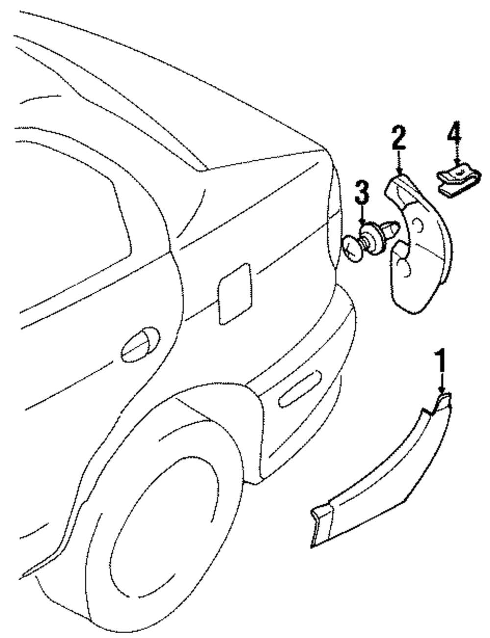 Splash Guard Clip - Kia (08871-50825)