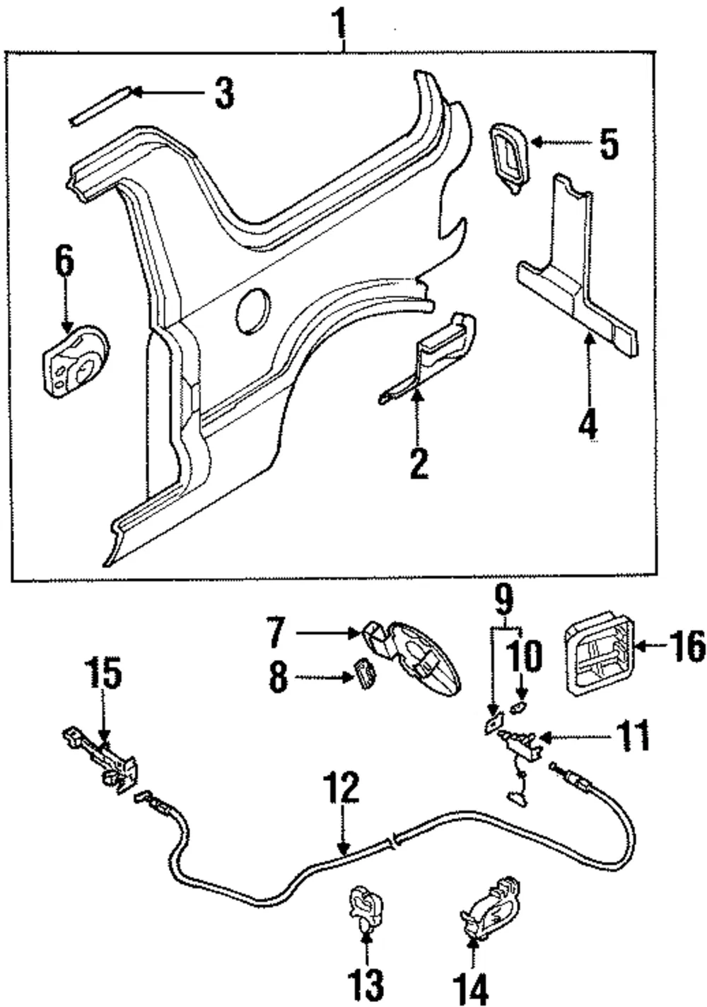 Roof Drip Molding - Kia (0K011-71451)