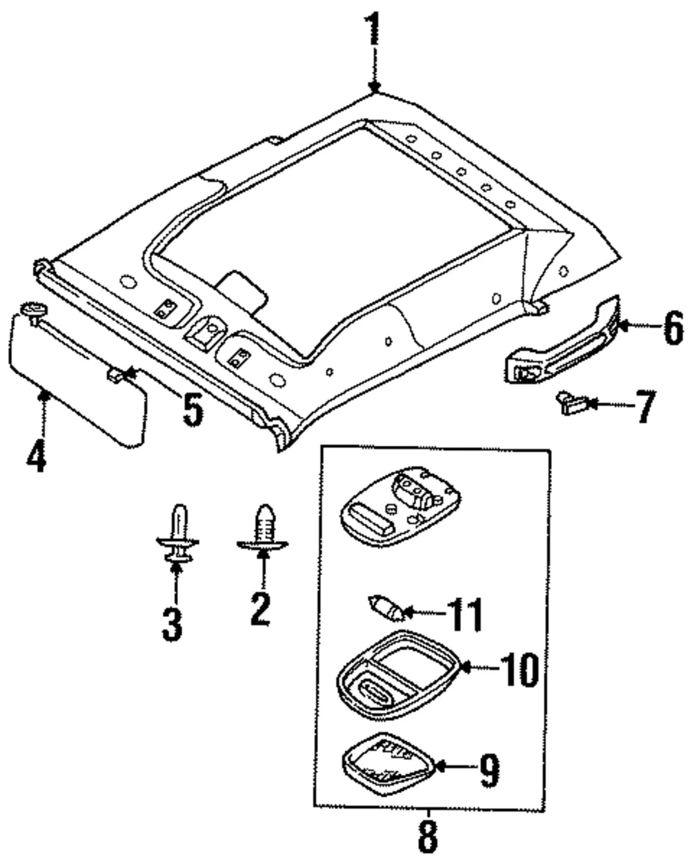 Headliner - Kia (0K012-68030J06)