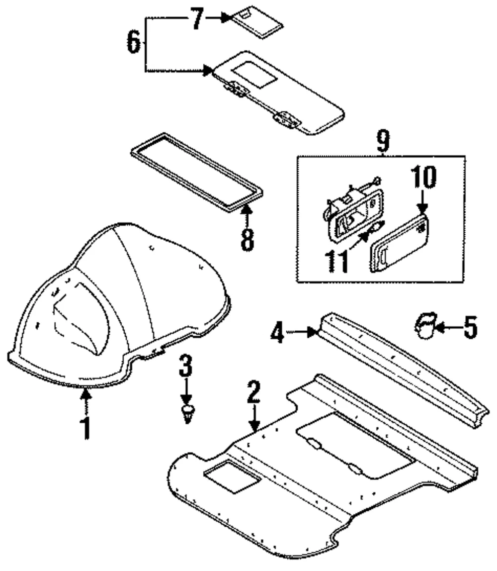 Storage Box Door - Kia (0K012-68650J)