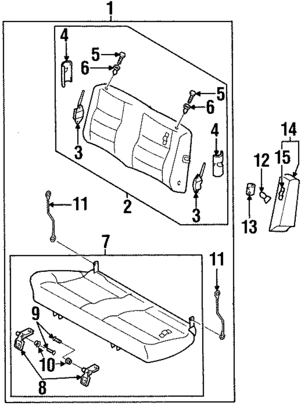 Hinge & Bracket - Kia (0K013-88322)