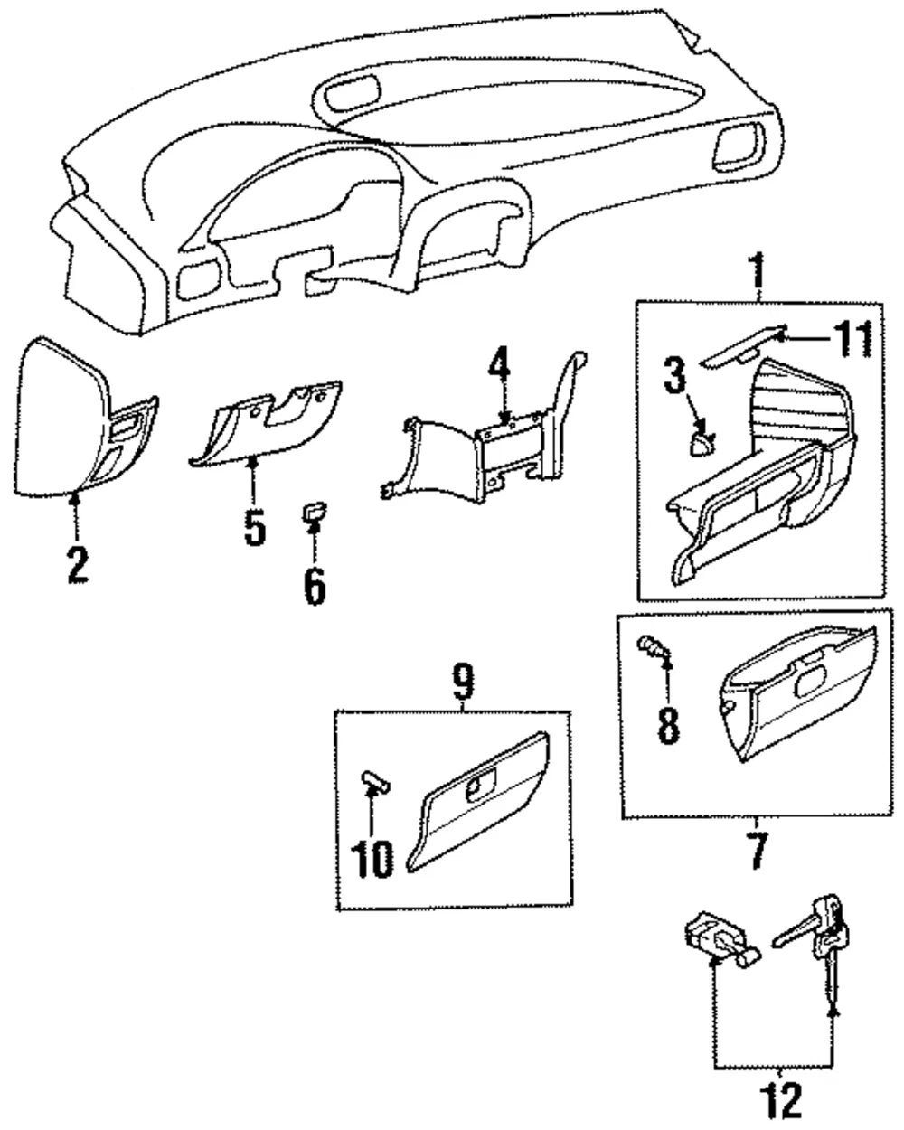 Glove Box Door - Kia (0K014-6406096)