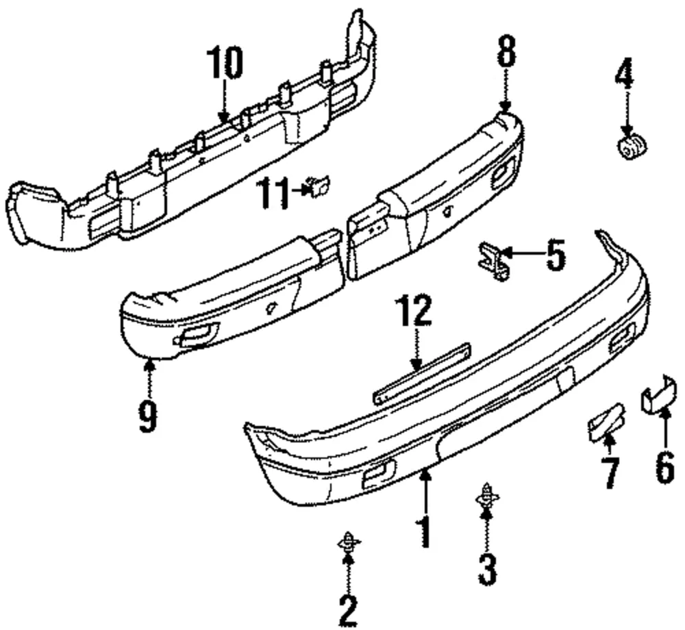 Bumper Impact Bar - Kia (0K018-50260F)