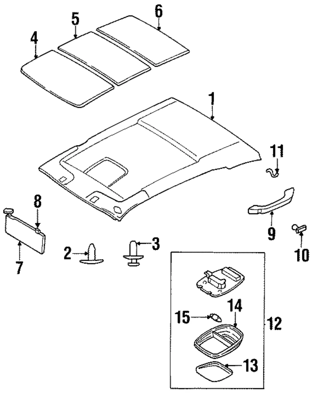Headliner Clip - Kia (0K018-6803206)