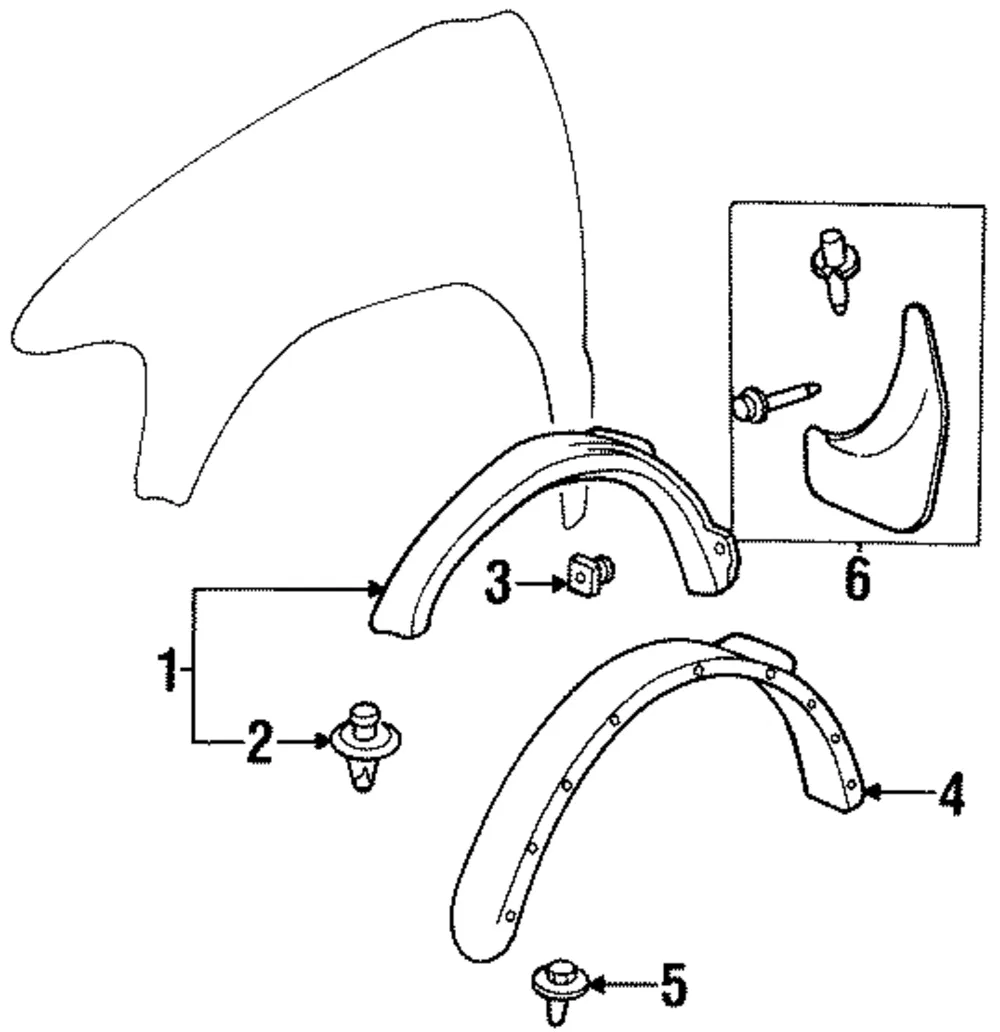 Splash Guard - Kia (0K019-51845)