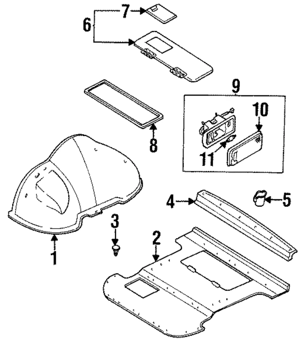 Storage Box Door Welt - Kia (0K019-68911B)