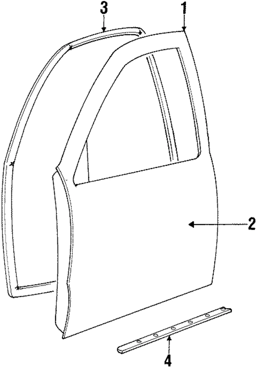 Door Assembly - Kia (0K01A-58020B)