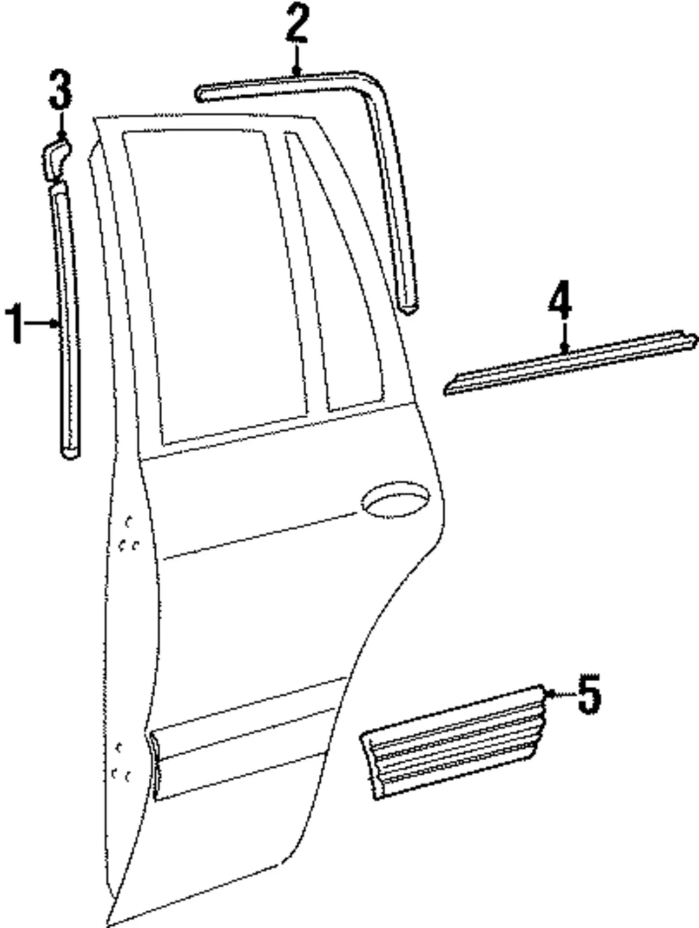 Body Side Molding - Driver's Side (LH) - Kia (0K021-50692AC3)