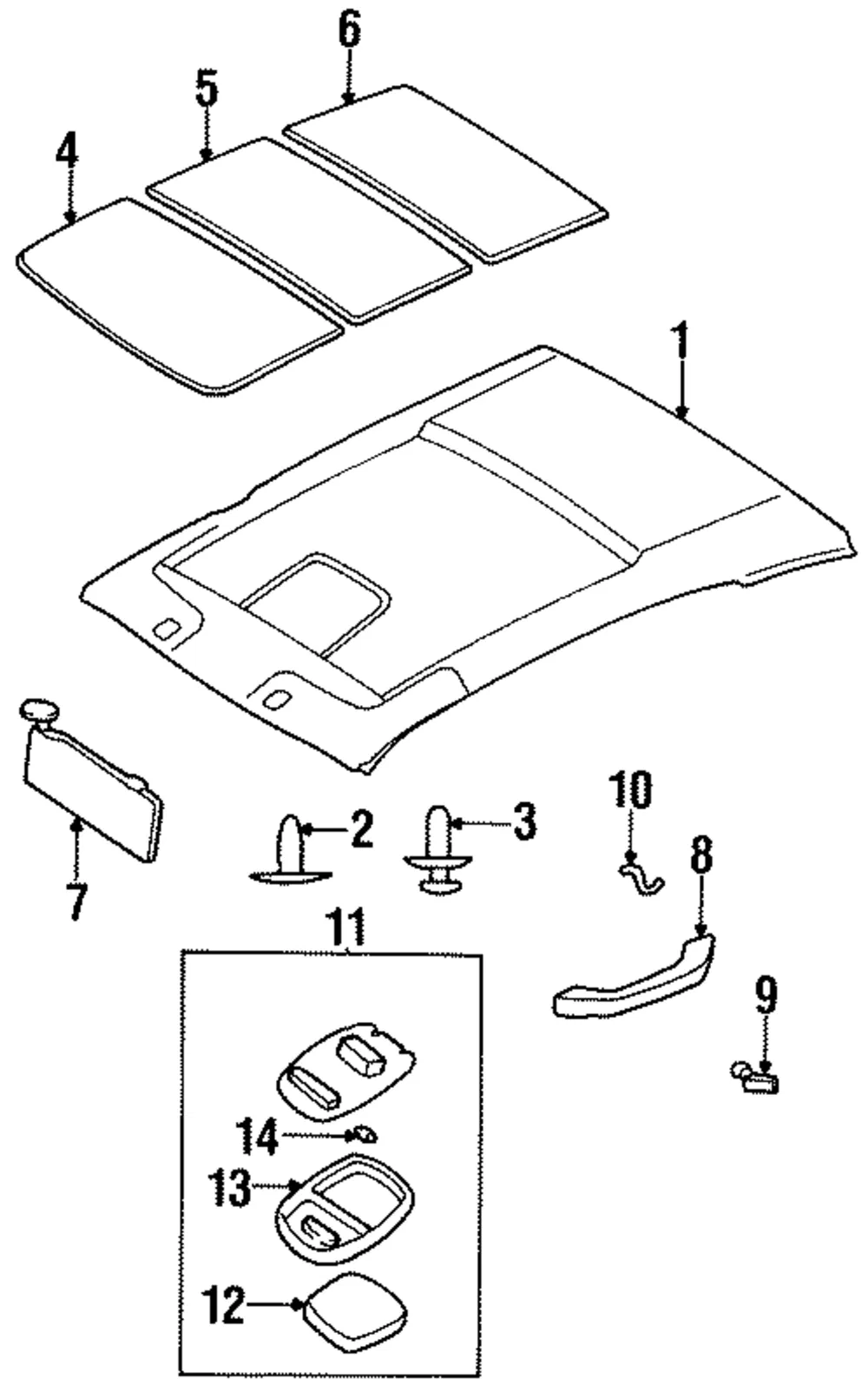 Headliner - Kia (0K021-68030M06)
