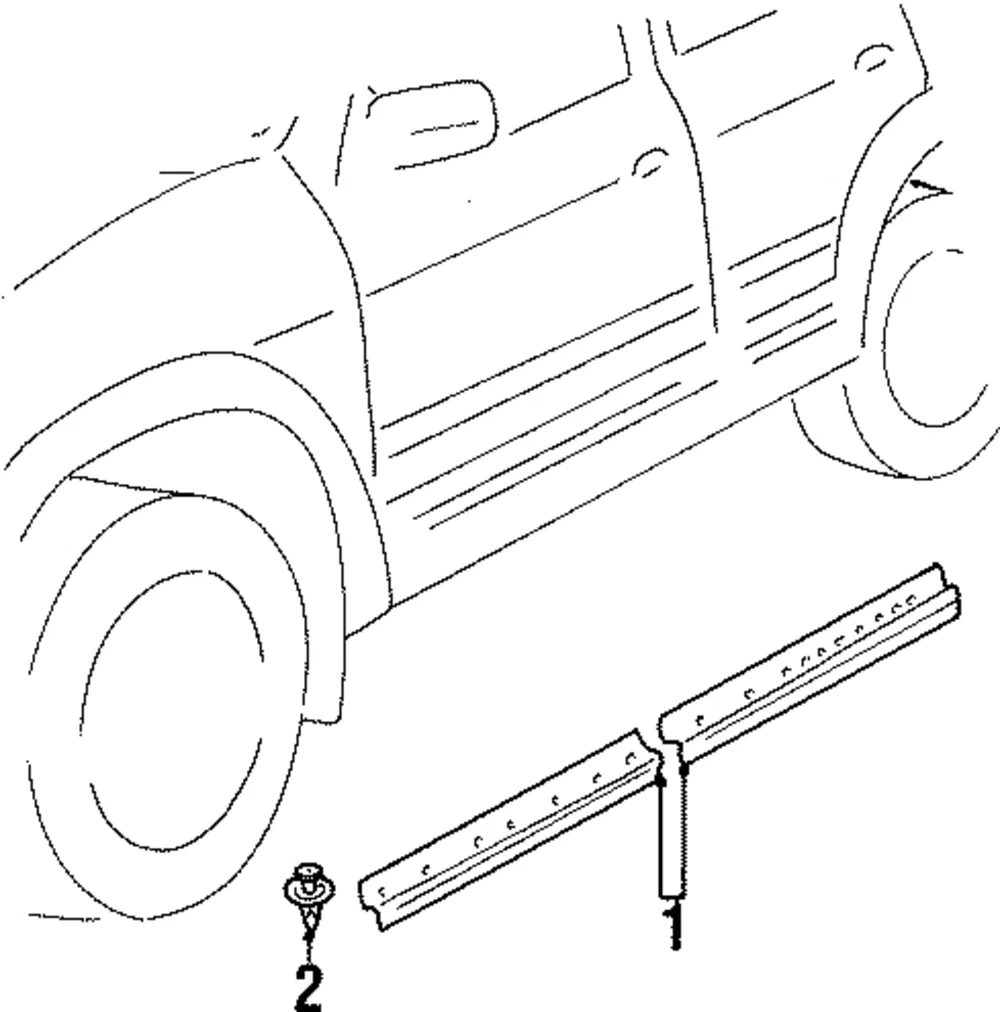 Rocker Molding - Passenger Side (RH) - Kia (0K029-50830EV9)