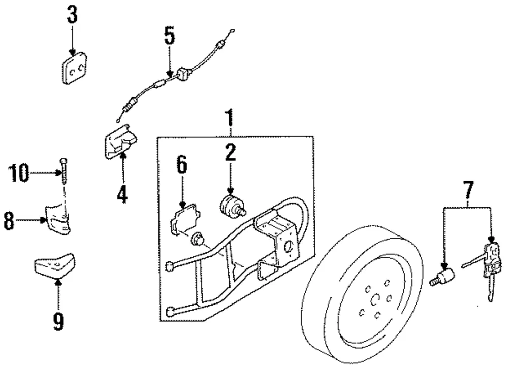 Lower Hinge - Kia (0K029-56920B)