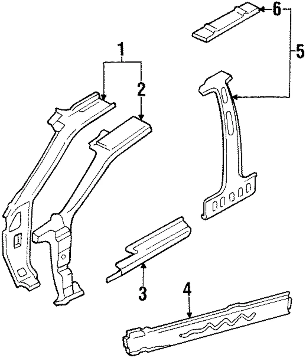 Outer Rocker Panel - Passenger Side (RH) - Kia (0K029-70411A)