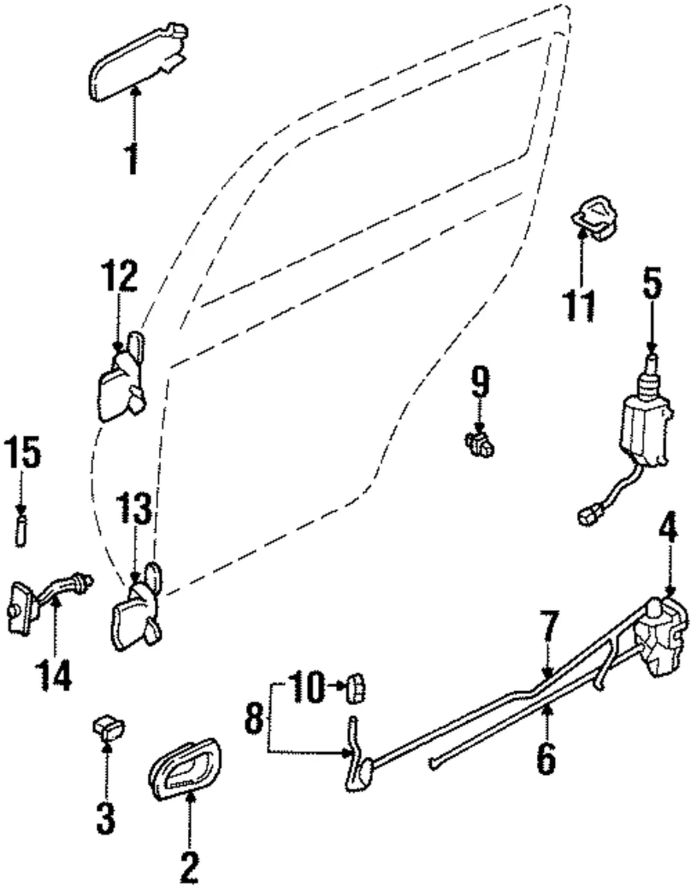 Lower Hinge - Driver's Side (LH) - Kia (0K078-73240)