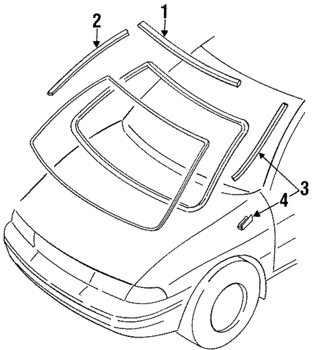 Side Molding - Driver's Side (LH) - Kia (0K201-50603E)