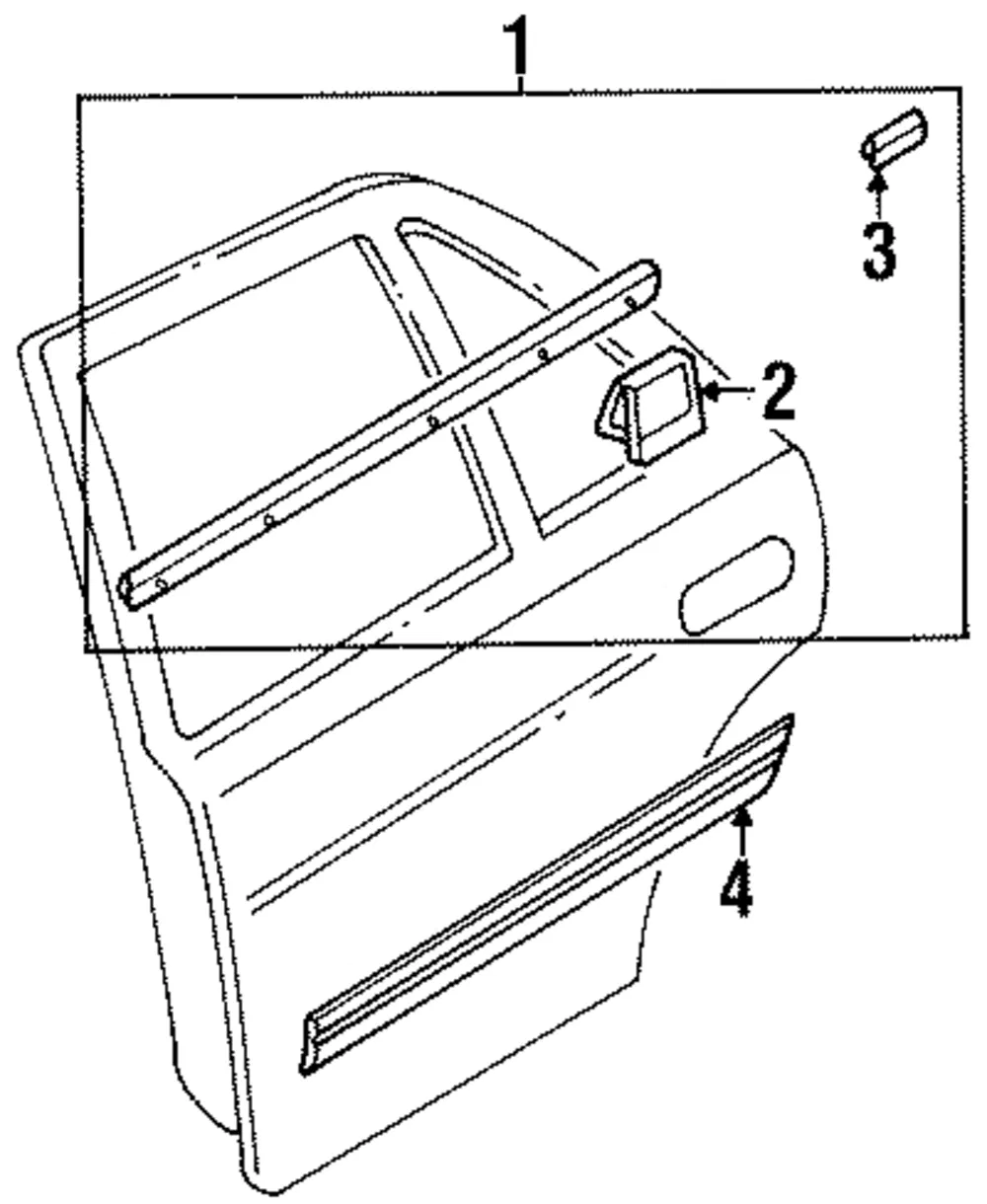 Belt Molding End Cover - Driver's Side (LH) - Kia (0K201-50695)