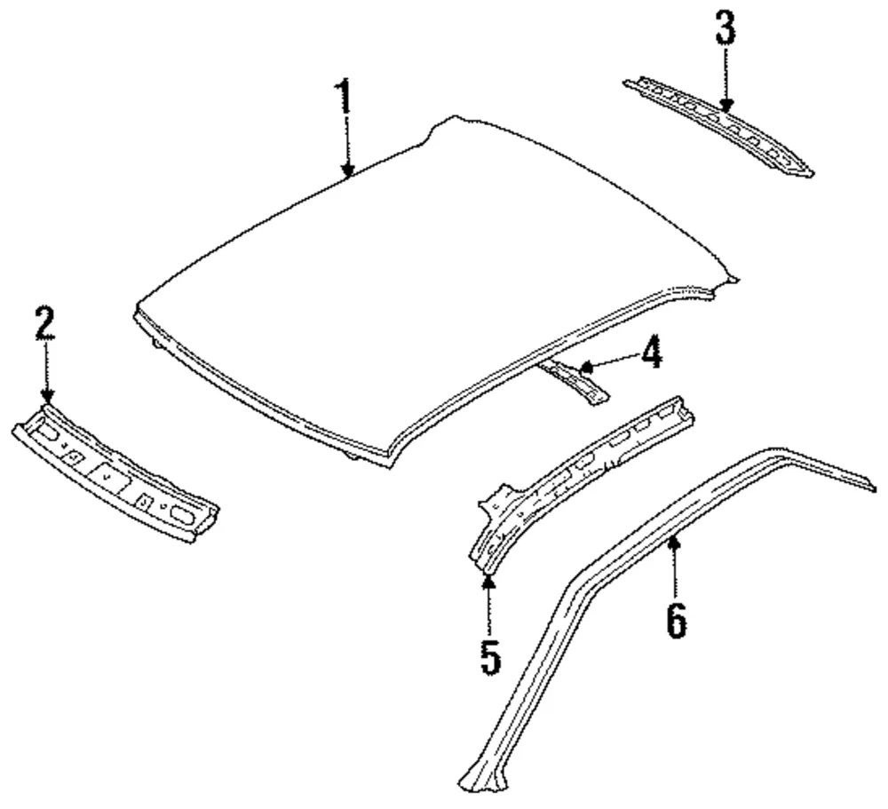 Roof Panel - Kia (0K201-70601)