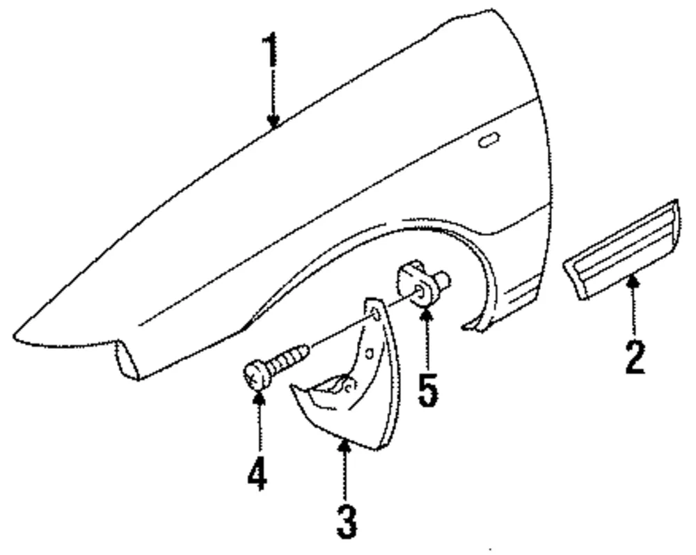 Body Side Molding - Passenger Side (RH) - Kia (0K202-5068102)