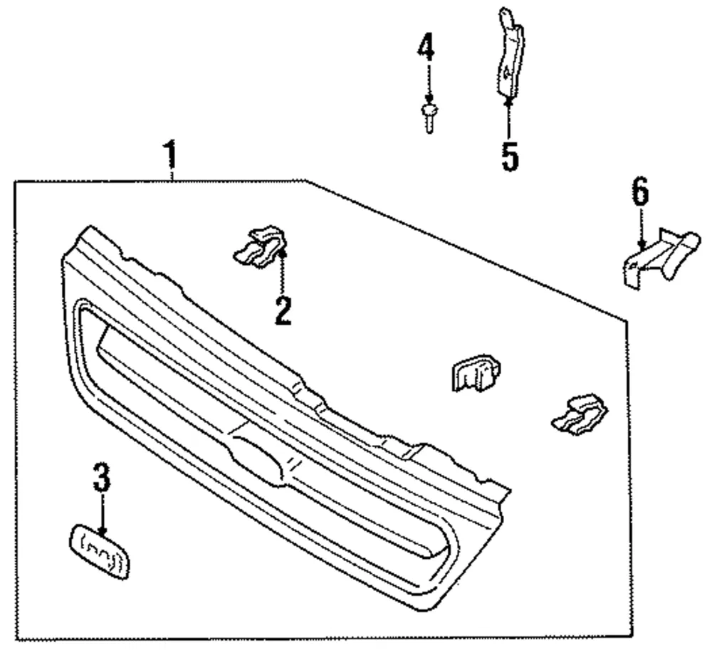 Grille Assembly - Kia (0K204-50710AXX)