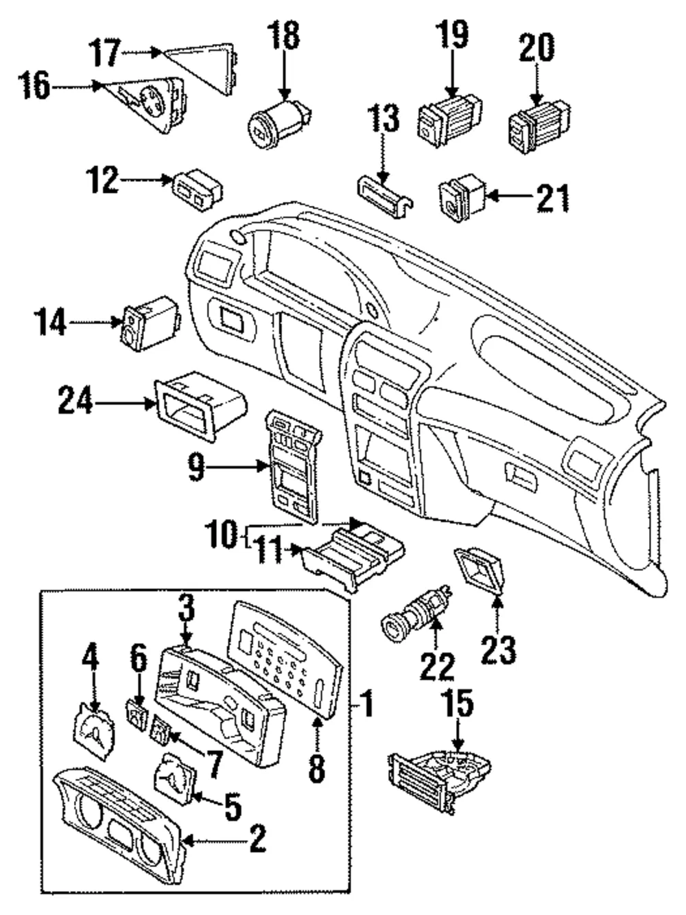 Glass - Kia (0K22G-55446)