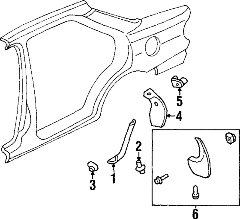 Splash Guard - Driver's Side (LH) - Kia (0K240-56281)