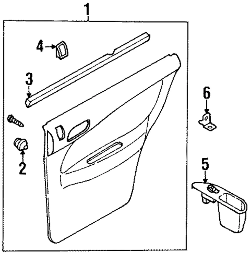 Pull Handle Bracket - Driver's Side (LH) - Kia (0K241-68559)