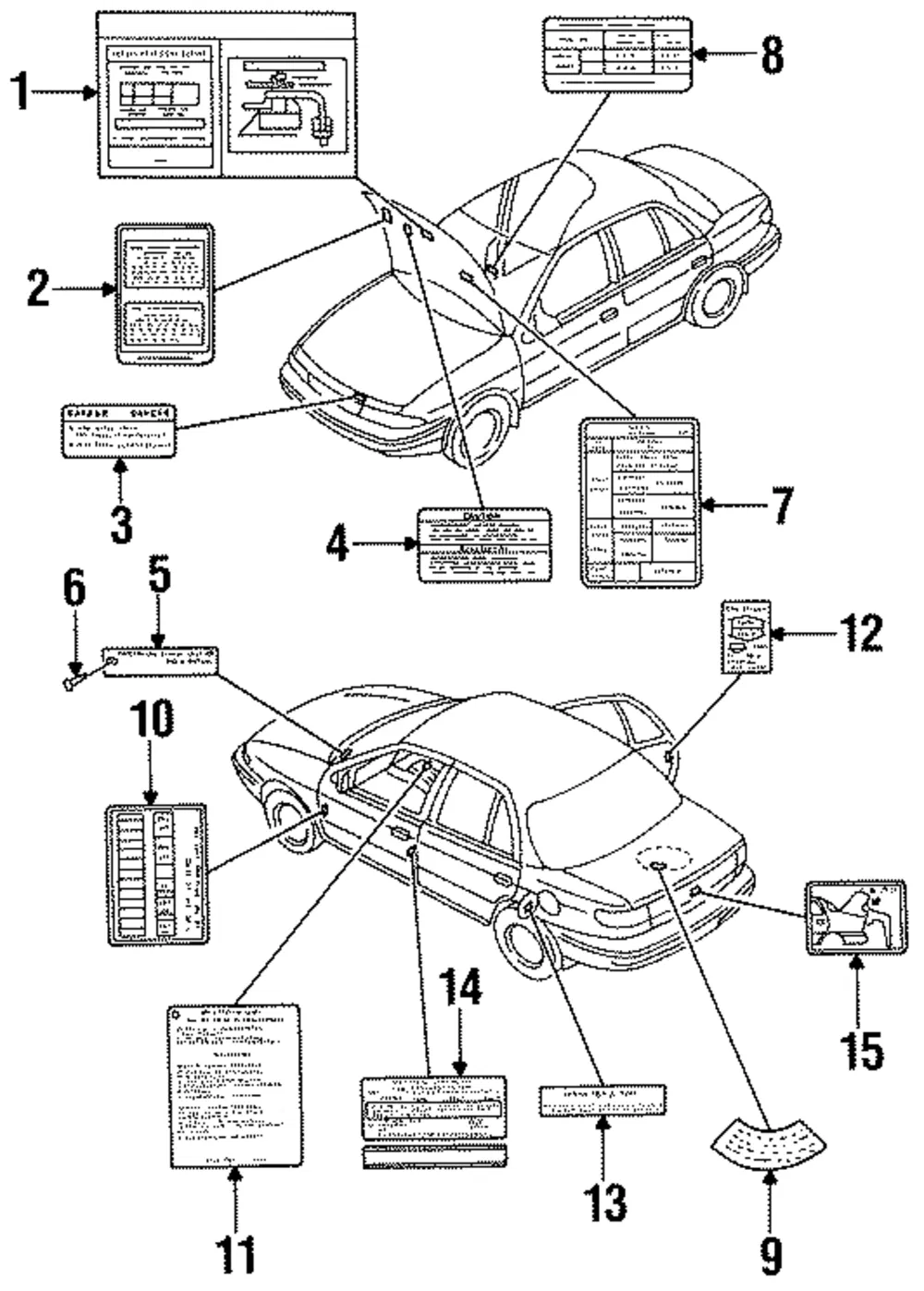Info Label - Kia (0K24B-66731C)