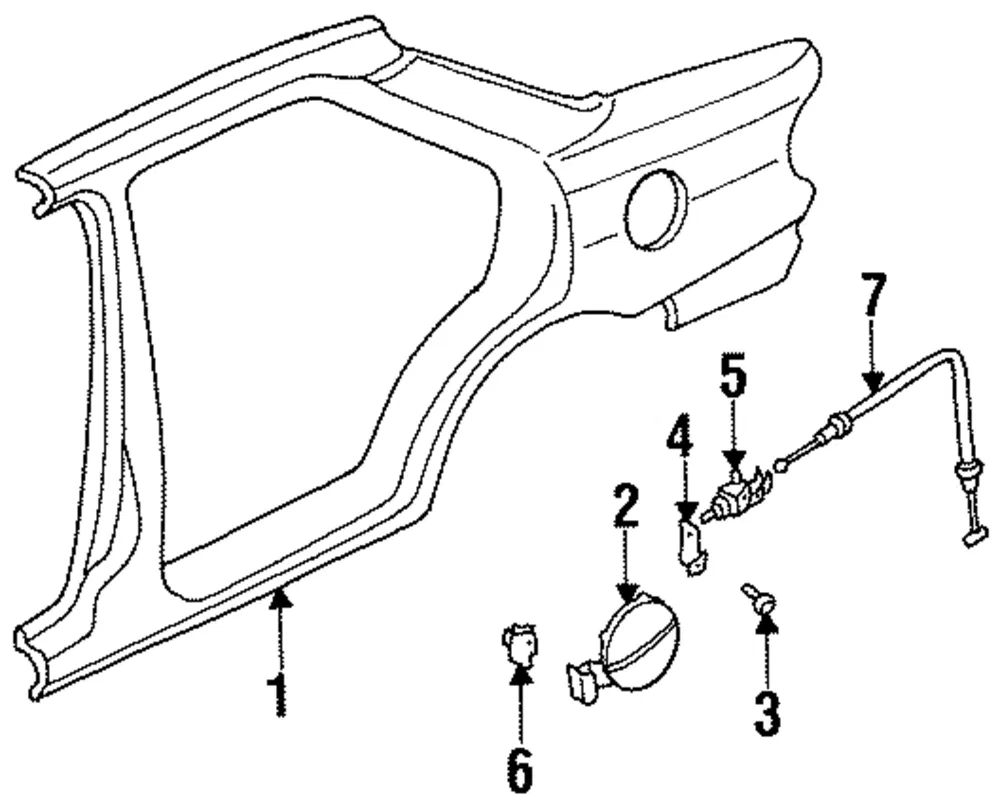 Quarter Panel - Passenger Side (RH) - Kia (0K24T-70400)