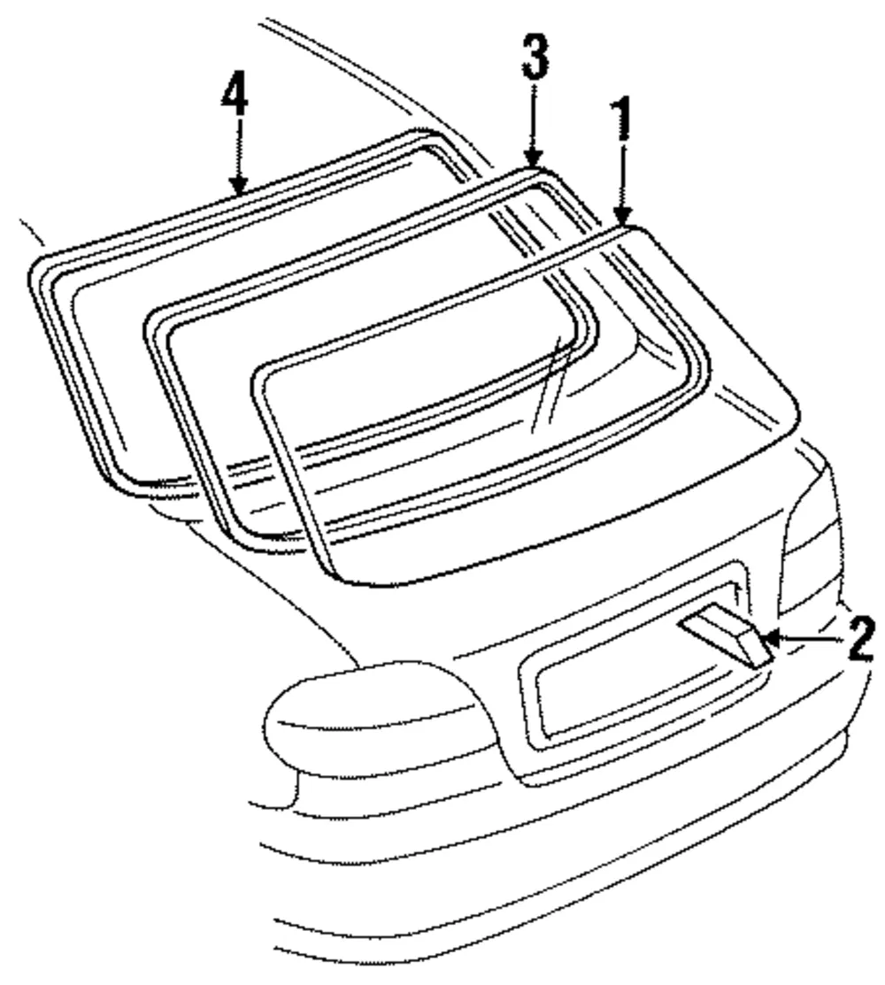 Glass Weather-Strip - Kia (0K2A1-50907A)