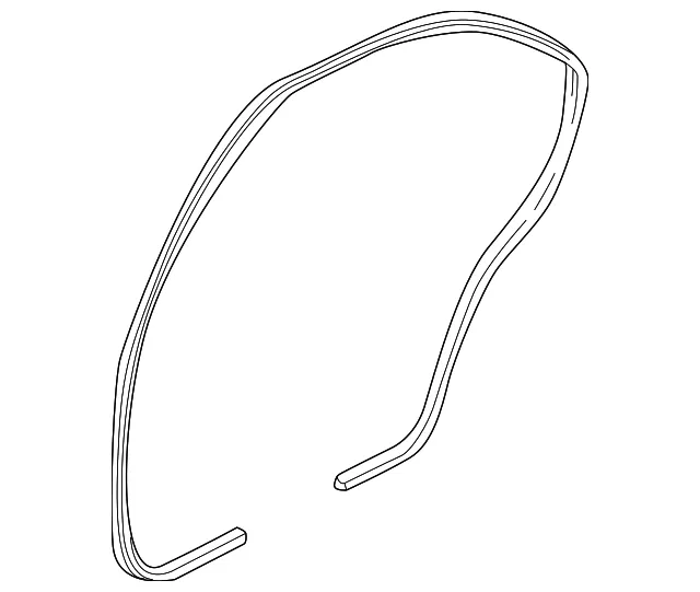 Door Weather-Strip - Passenger Side (RH) - Kia (0K2A1-72770A)