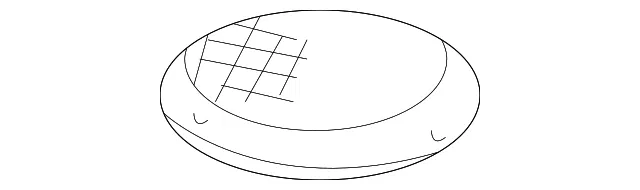 Speaker Grille - Driver's Side (LH) - Kia (0K2A2-6833SC96)