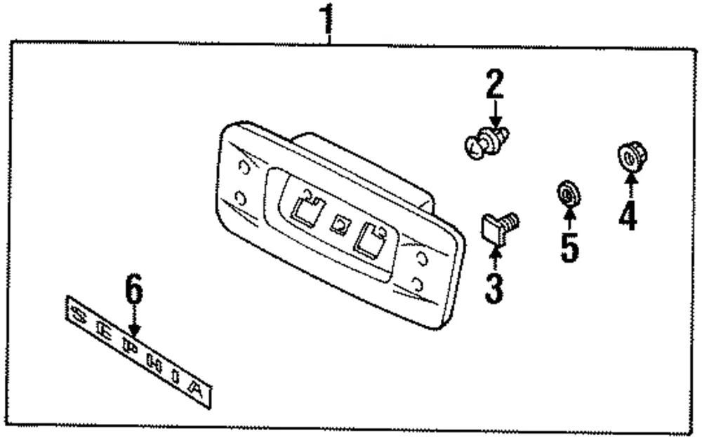 Nameplate - Kia (0K2AA-51735)