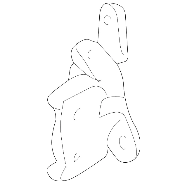 Lower Hinge - Passenger Side (RH) - Kia (0K2AA-72240A)