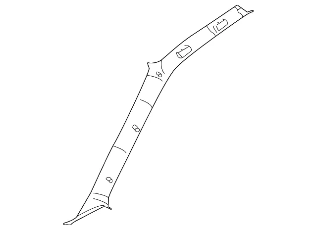 Windshield Pillar Trim - Driver's Side (LH) - Kia (0K2AB-68190F05)