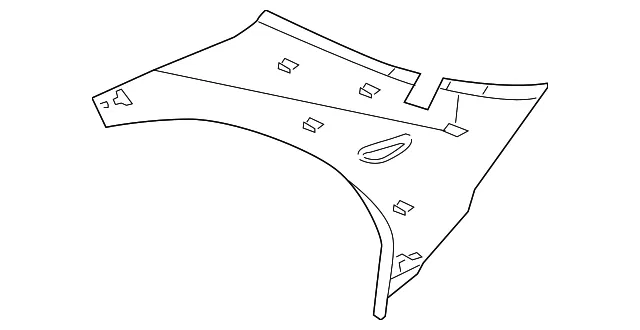 Upper Quarter Trim - Driver's Side (LH) - Kia (0K2AB-68290E05)