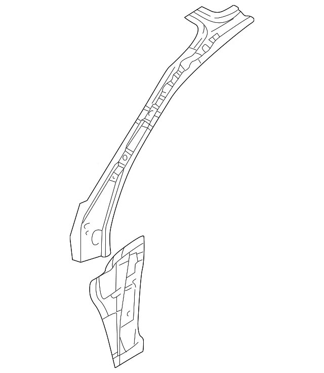 Inner Hinge Pillar - Kia (0K2AB-7024X)