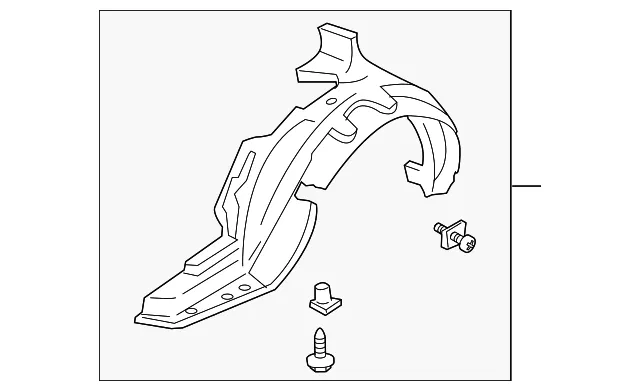 Fender Liner - Passenger Side (RH) - Kia (0K2B1-56130)