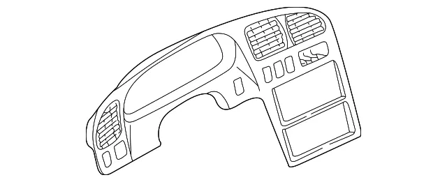 Meter Hood - Kia (0K2N1-5542002)