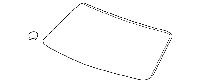 Back Glass - Kia (0K2N4-63900)