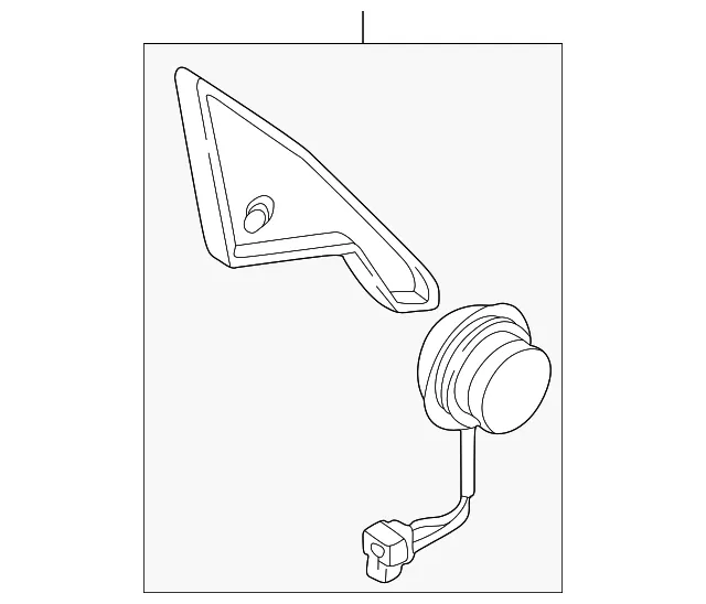 Windshield Pillar Speaker - Passenger Side (RH) - Kia (0K2NC-66965)