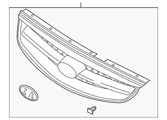 Grille Assembly - Kia (0K2S1-50710)