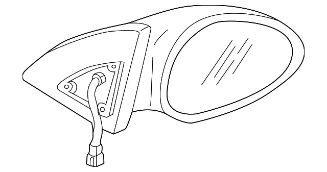 Mirror Assembly - Passenger Side (RH) - Kia (0K2SA-69120XX)