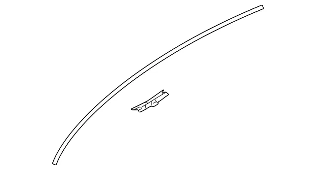 Roof Drip Molding - Driver's Side (LH) - Kia (0K30A-509L0A)