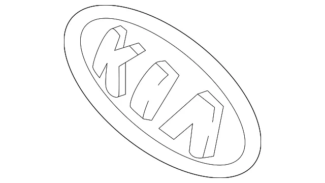 Hatch Emblem - Kia (0K30B-51739)