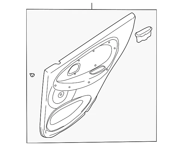 Door Interior Trim Panel - Kia (0K30F-68520D5)