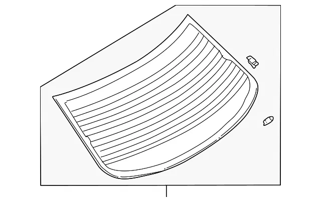 Back Glass - Kia (0K30G-63930B)